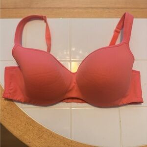 44D Cacique Lightly Lined Balconette Women's Peach 🍑 Colored Bra
